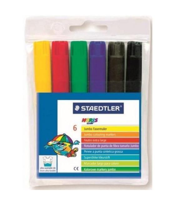 Staedtler rotulador grueso noris club colores surtidos estuche 6 ud