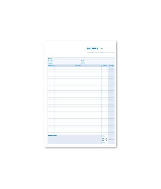 Talonario liderpapel facturas folio original y copia t223 con i.v.a.