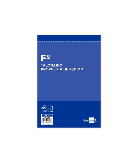 Talonario liderpapel pedidos folio original y 2 copias t325