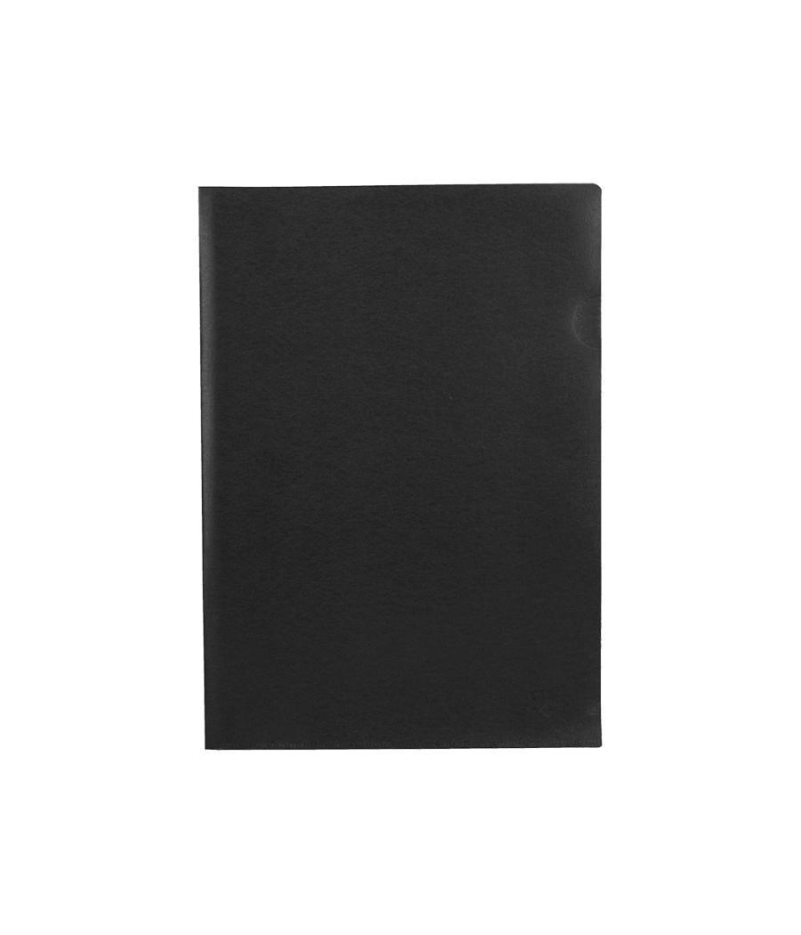 Carpeta liderpapel dossier uñero polipropileno din a4 negro opaco 20 hojas