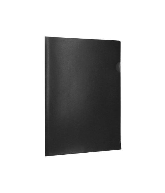 Carpeta liderpapel dossier uñero polipropileno din a4 negro opaco 20 hojas