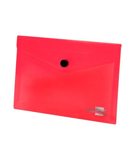 Carpeta liderpapel dossier broche polipropileno din a7 rojo translucido