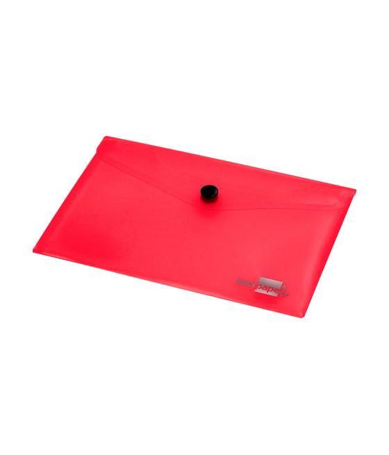 Carpeta liderpapel dossier broche polipropileno din a7 rojo translucido