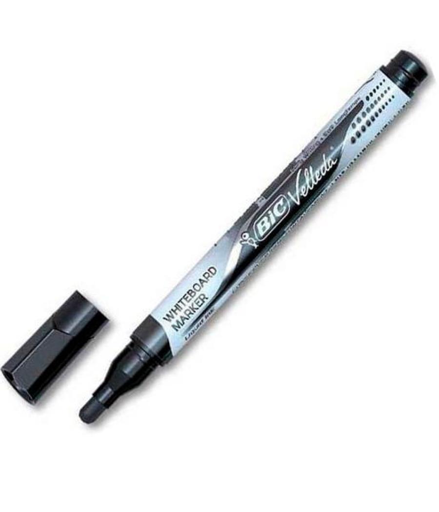 Velleda marcador pizarra blanca pocket punta redonda negro caja -12u-
