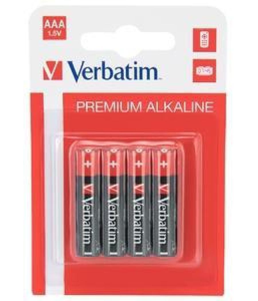 Verbatim pilas alcalinas aaa - lr03- pack 4 uds