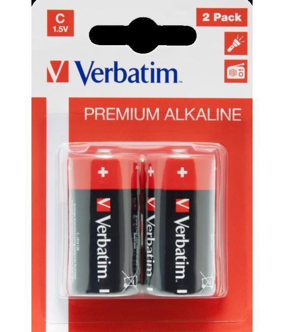 Verbatim pilas alcalinas c - lr14 - pack 2 uds