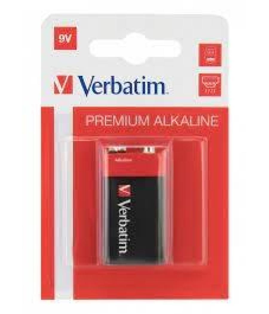 Verbatim pilas alcalinas de 9v - 6lr61- pack 1 ud