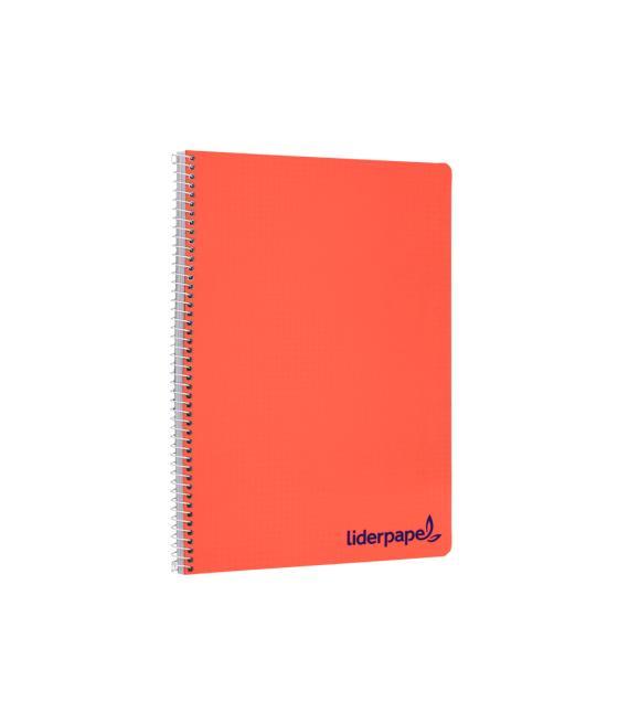 Cuaderno espiral liderpapel a4 wonder tapa plástico 80h 90 gr liso colores surtidos