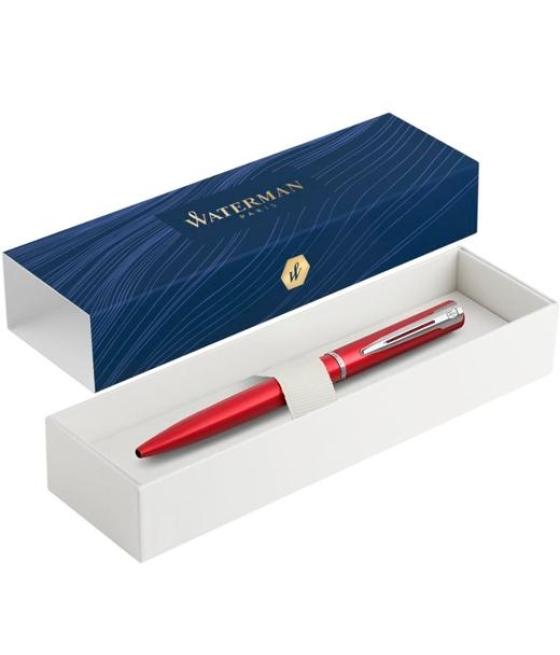 Waterman bolígrafo allure punta media estuche de regalo lacado rojo