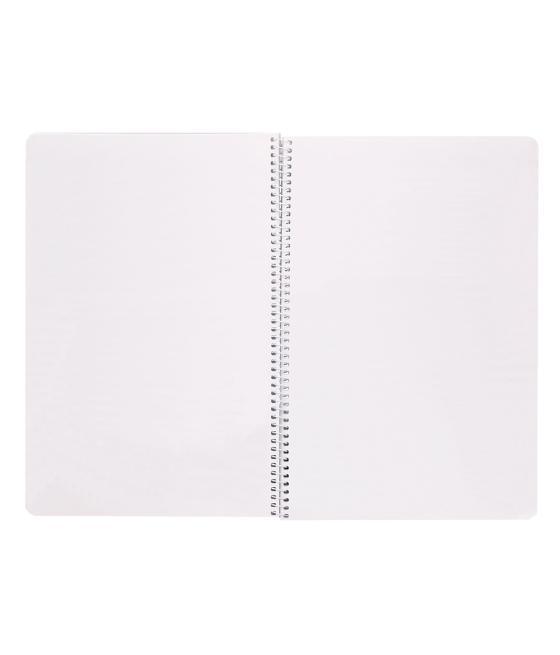 Cuaderno espiral liderpapel folio witty tapa dura 80h 75gr liso sin margen colores surtidos