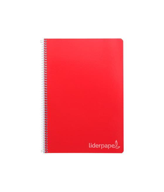 Cuaderno espiral liderpapel folio witty tapa dura 80h 75gr pauta 2,5mm con margen colores surtidos