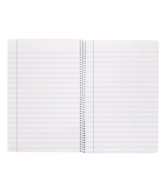 Cuaderno espiral liderpapel folio witty tapa dura 80h 75gr pauta 3,5mm con margen colores surtidos