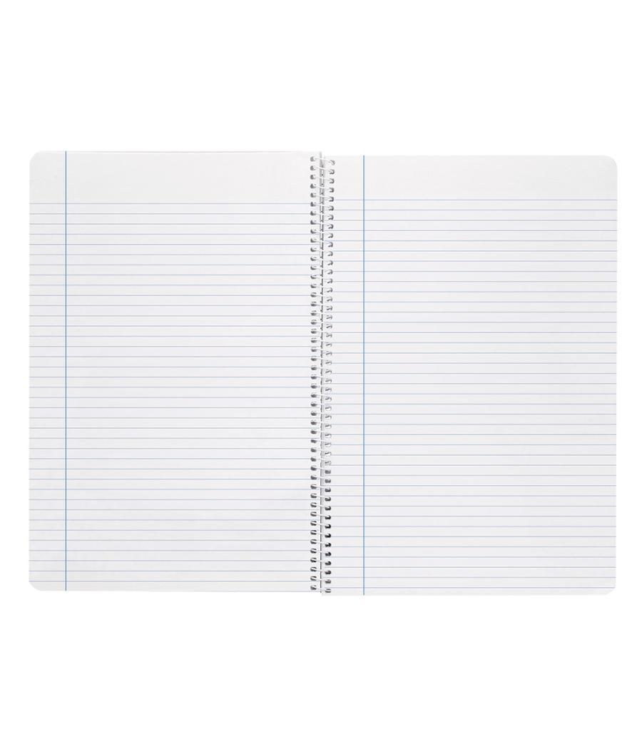 Cuaderno espiral liderpapel folio witty tapa dura 80h 75gr rayado horizontal 8mm con margen colores surtidos