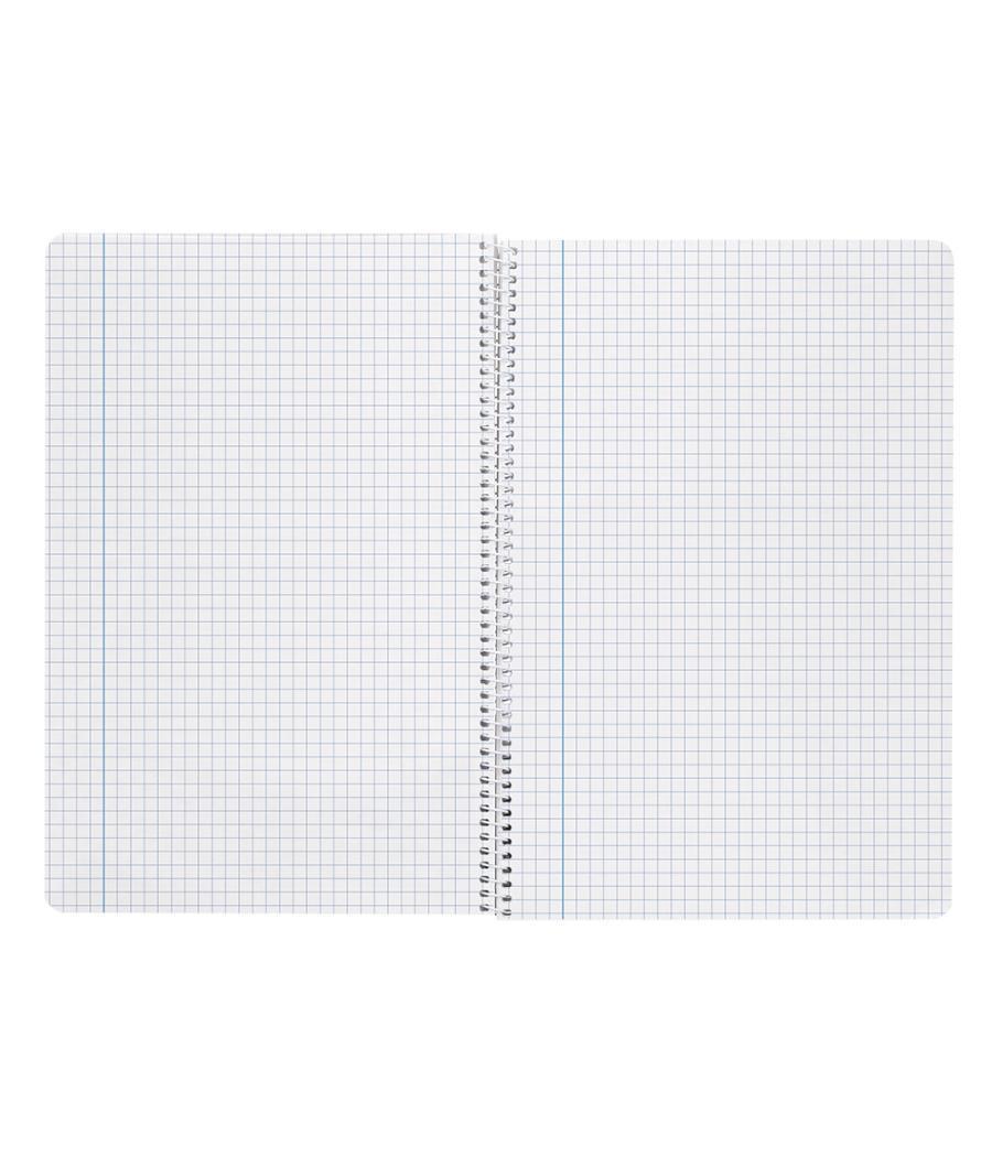 Cuaderno espiral liderpapel folio witty tapa dura 80h 75gr cuadro 6mm con margen colores surtidos