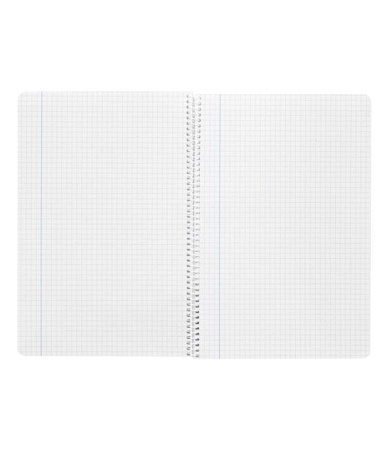 Cuaderno espiral liderpapel folio witty tapa dura 80h 75gr cuadro 4mm con margen colores surtidos