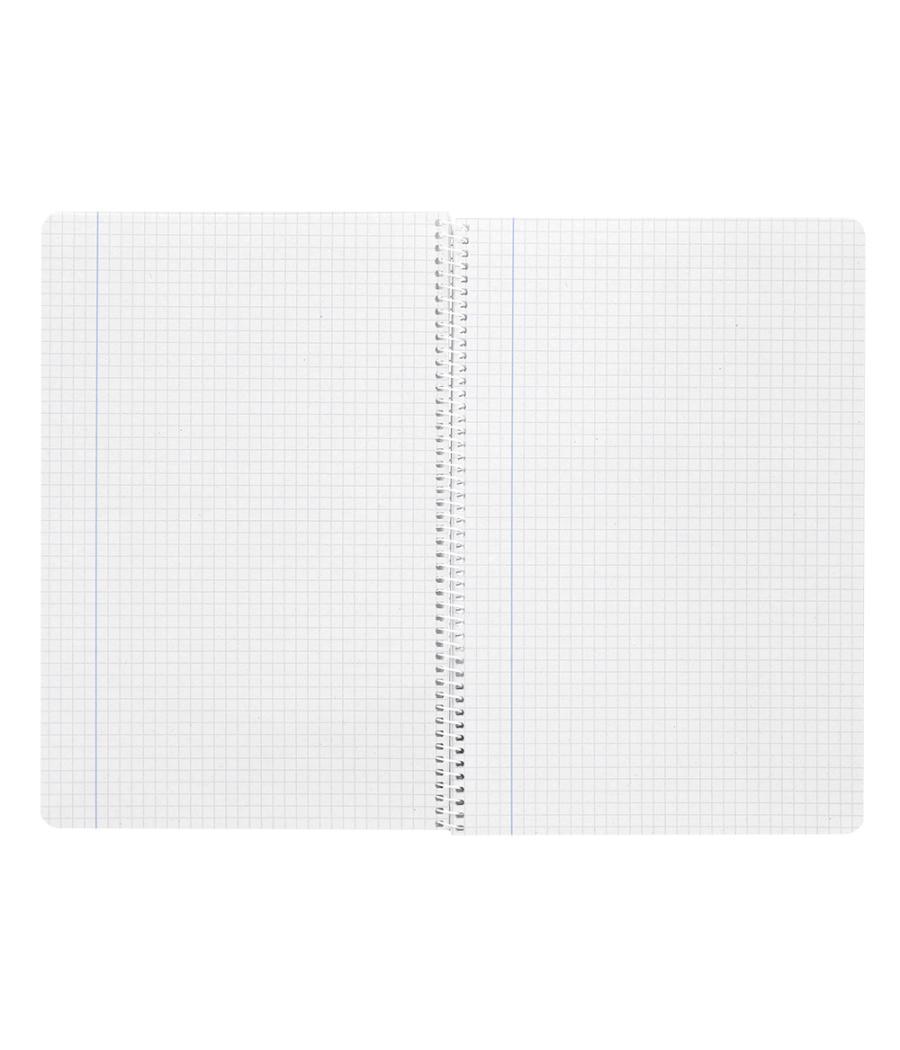 Cuaderno espiral liderpapel folio witty tapa dura 80h 75gr cuadro 4mm con margen colores surtidos