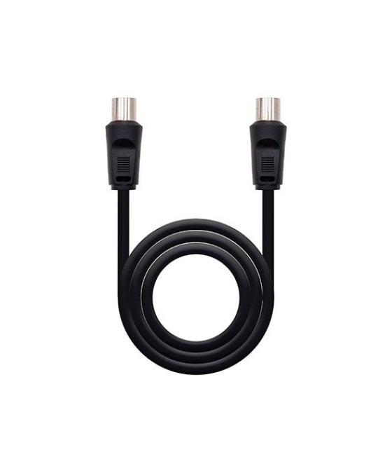 Cable antena tv coaxial nanocable 1.8 m negro