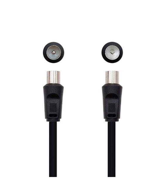 Cable antena tv coaxial nanocable 1.8 m negro