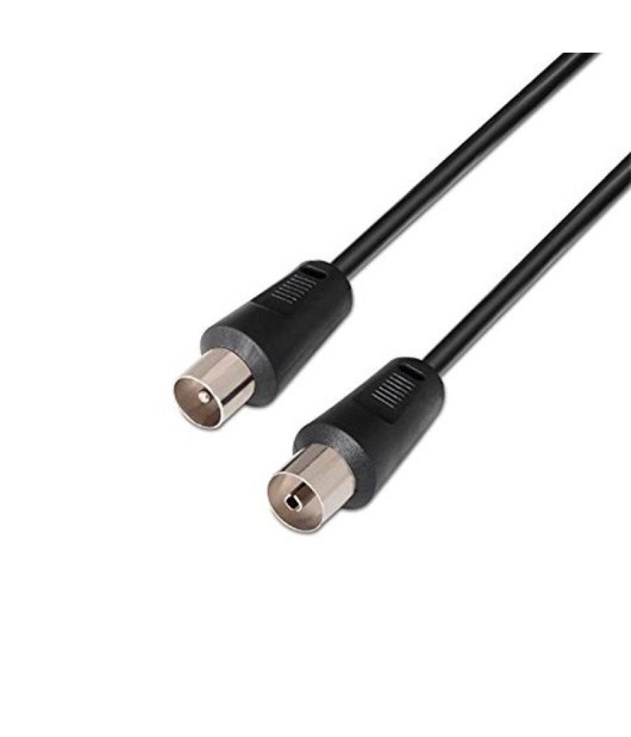 Cable antena tv coaxial nanocable 1.8 m negro