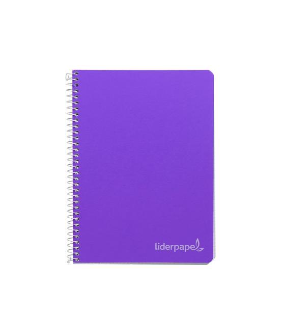 Cuaderno espiral liderpapel a4 micro witty tapa dura 140h 75gr cuadro 5mm 5 bandas 4 taladros colores surtidos