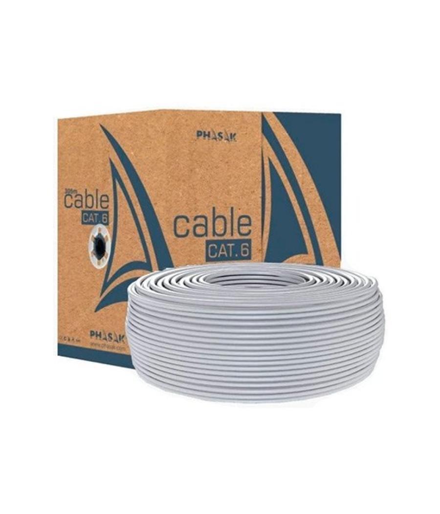 Bobina cable gris phasak utp awg23 100m