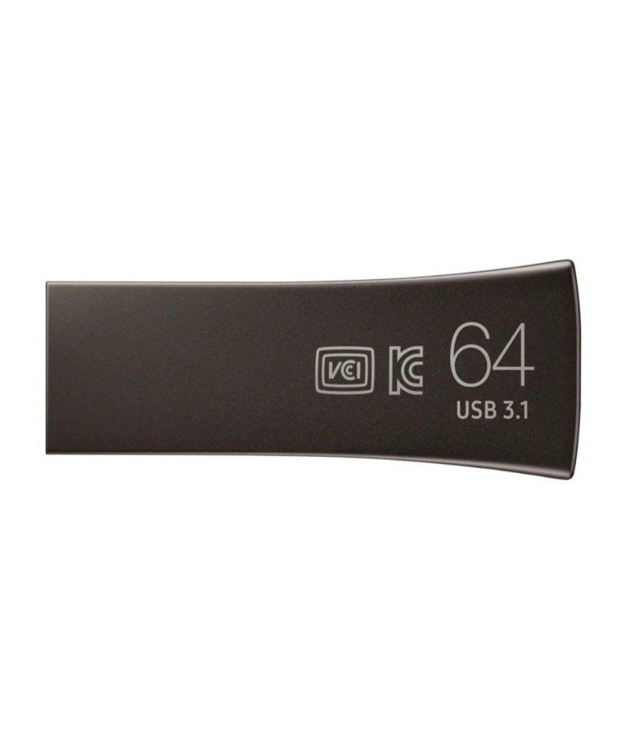 Pendrive 64gb samsung bar titan gray plus usb 3.1 - Imagen 2