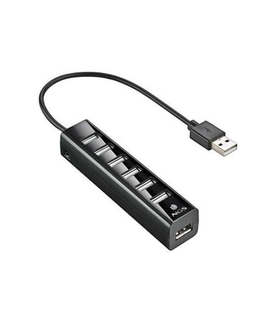 Hub 7 puertos usb 2.0 ngs tiny negro