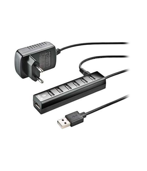 Hub 7 puertos usb 2.0 ngs tiny negro