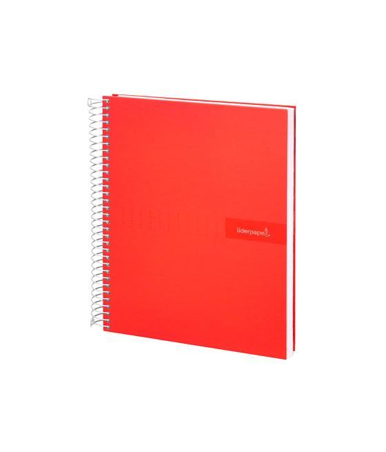 Cuaderno espiral liderpapel a5 crafty tapa forrada 80h 90 gr cuadro 3 mm con margen colores surtidos