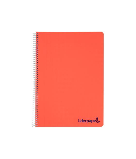 Cuaderno espiral liderpapel a4 wonder tapa plástico 80h 90gr rayado n.46 colores surtidos