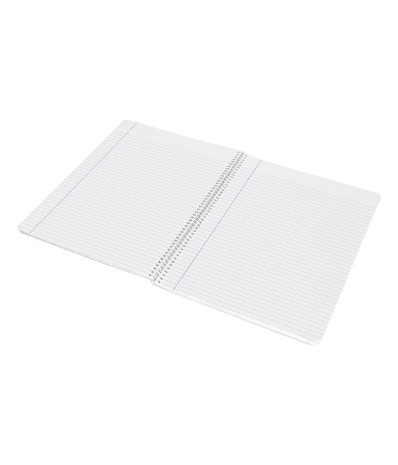 Cuaderno espiral liderpapel a4 wonder tapa plástico 80h 90gr rayado horizontal con margen colores surtidos