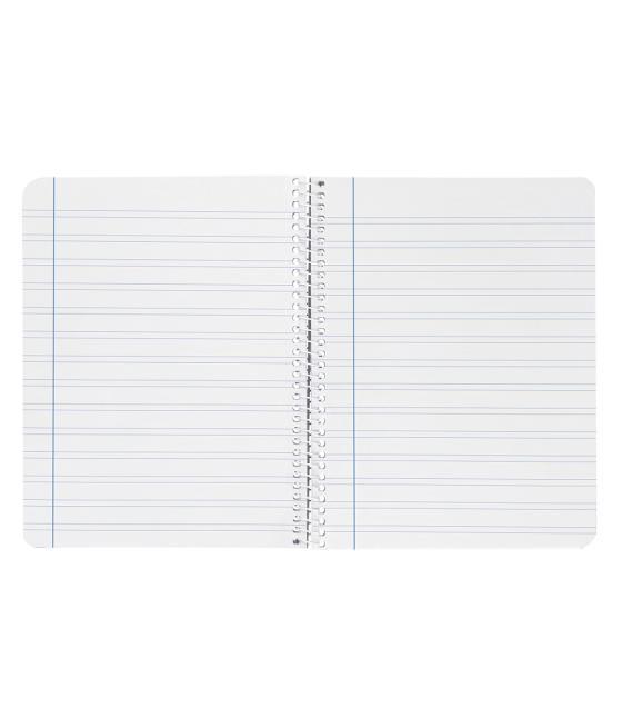 Cuaderno espiral liderpapel cuarto witty tapa dura 80h 75gr pauta ancha 3,5mm con margen colores surtidos