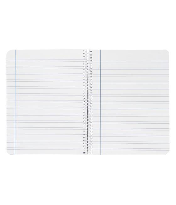 Cuaderno espiral liderpapel cuarto smart tapa blanda 80h 60gr rayado montessori 5mm colores surtidos