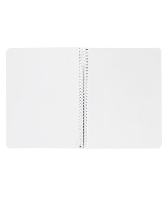 Cuaderno espiral liderpapel cuarto smart tapa blanda 80h 60gr liso sin margen colores surtidos