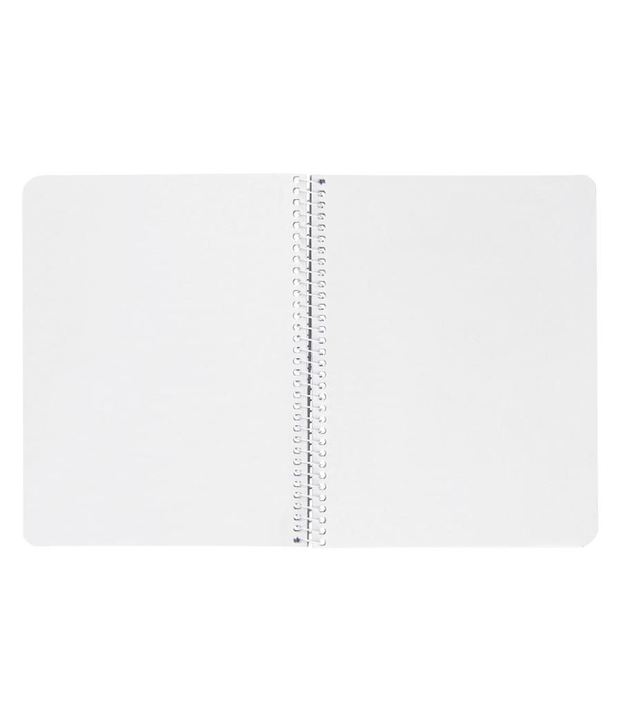 Cuaderno espiral liderpapel cuarto smart tapa blanda 80h 60gr liso sin margen colores surtidos