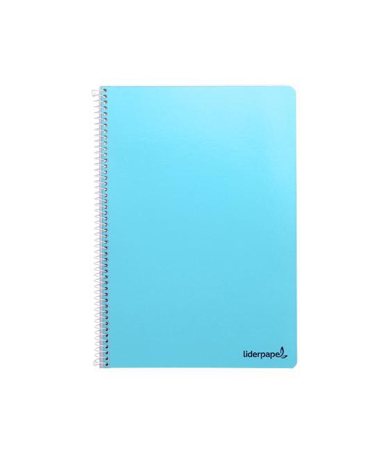 Cuaderno espiral liderpapel folio smart tapa blanda 80h 60gr rayado montessori 3,5mm con margen colores surtidos