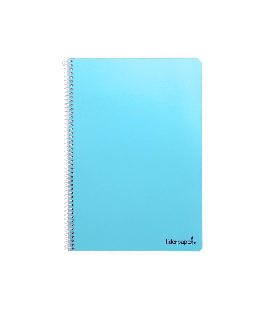 Cuaderno espiral liderpapel folio smart tapa blanda 80h 60gr rayado montessori 3,5mm con margen colores surtidos