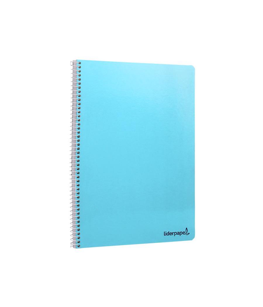 Cuaderno espiral liderpapel folio smart tapa blanda 80h 60gr rayado montessori 3,5mm con margen colores surtidos