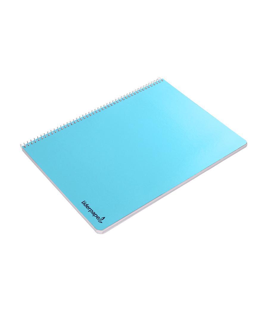 Cuaderno espiral liderpapel folio smart tapa blanda 80h 60gr rayado montessori 3,5mm con margen colores surtidos