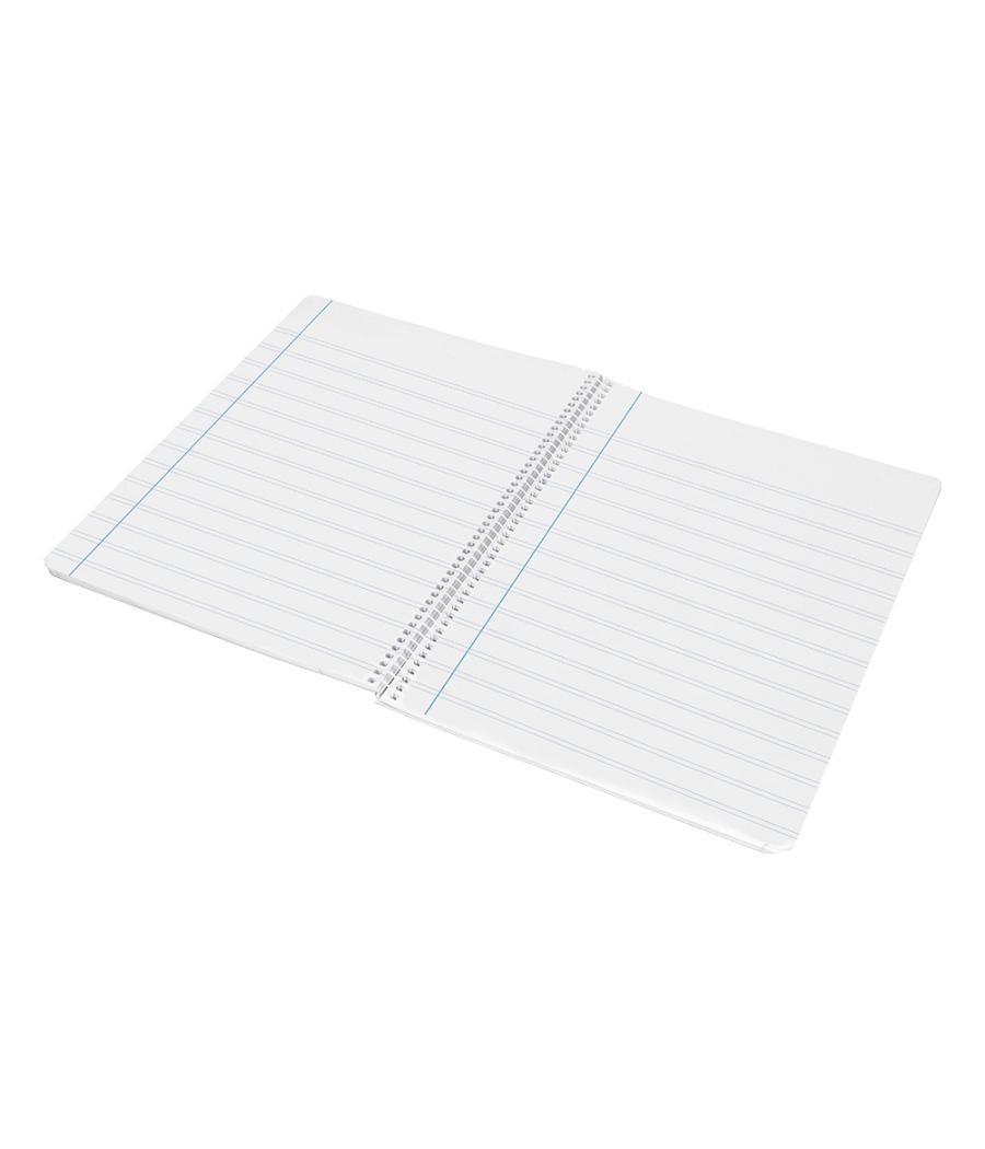 Cuaderno espiral liderpapel folio smart tapa blanda 80h 60gr rayado montessori 3,5mm con margen colores surtidos