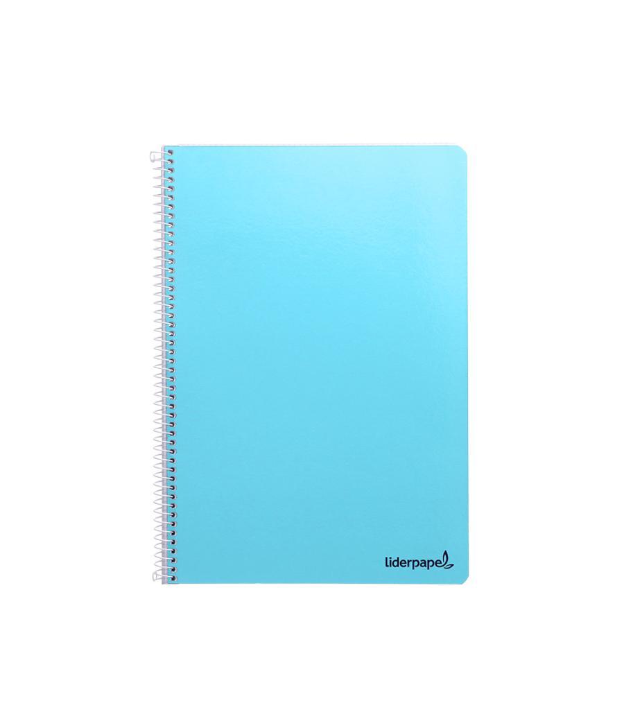 Cuaderno espiral liderpapel folio smart tapa blanda 80h 60gr pauta 3,5mm con margen colores surtidos