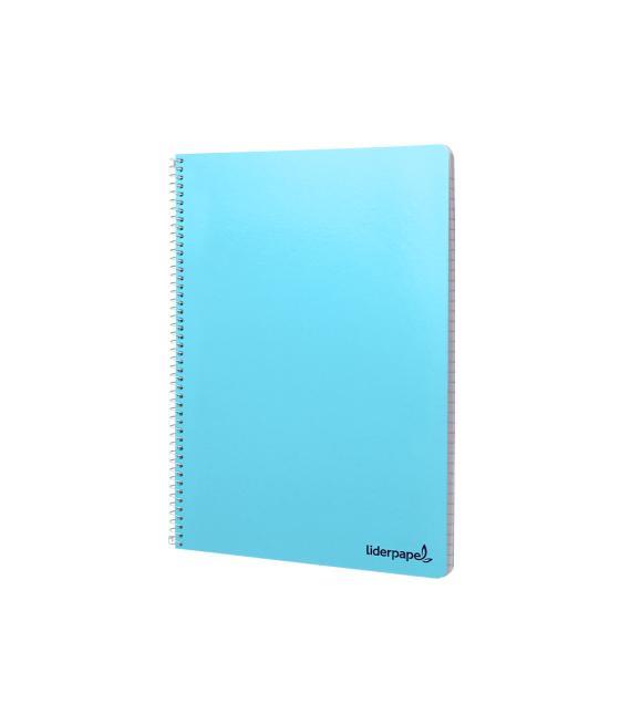 Cuaderno espiral liderpapel folio smart tapa blanda 80h 60gr pauta 3,5mm con margen colores surtidos