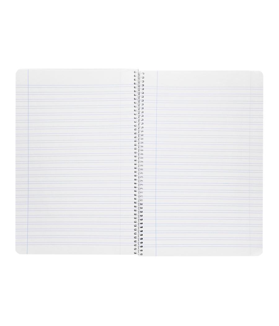 Cuaderno espiral liderpapel folio smart tapa blanda 80h 60gr pauta 3,5mm con margen colores surtidos