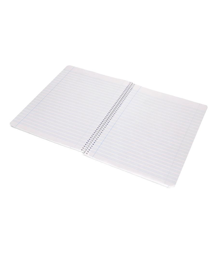 Cuaderno espiral liderpapel folio smart tapa blanda 80h 60gr pauta 3,5mm con margen colores surtidos