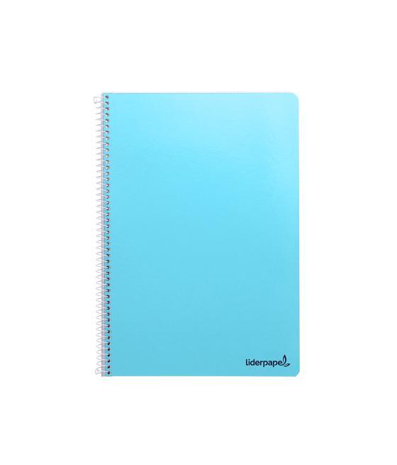 Cuaderno espiral liderpapel folio smart tapa blanda 80h 60gr cuadro 5 mm con margen colores surtidos