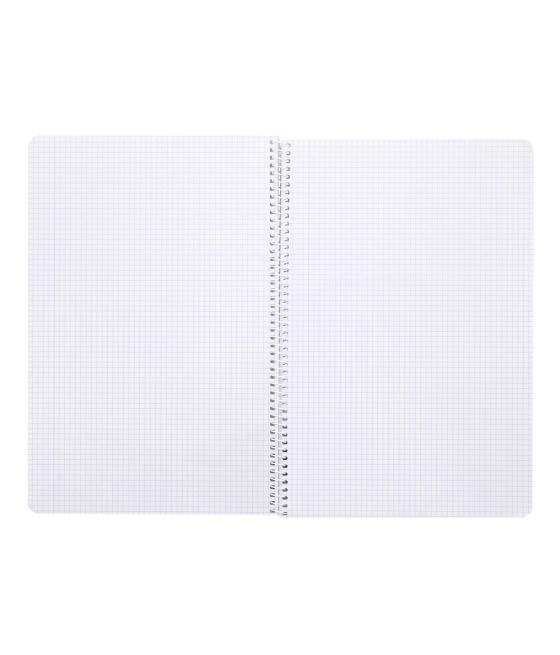 Cuaderno espiral liderpapel folio smart tapa blanda 80h 60gr cuadro 5 mm con margen colores surtidos