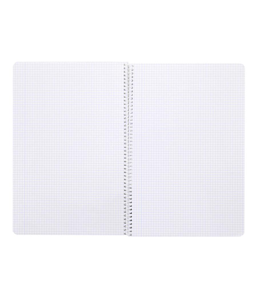 Cuaderno espiral liderpapel folio smart tapa blanda 80h 60gr cuadro 5 mm con margen colores surtidos