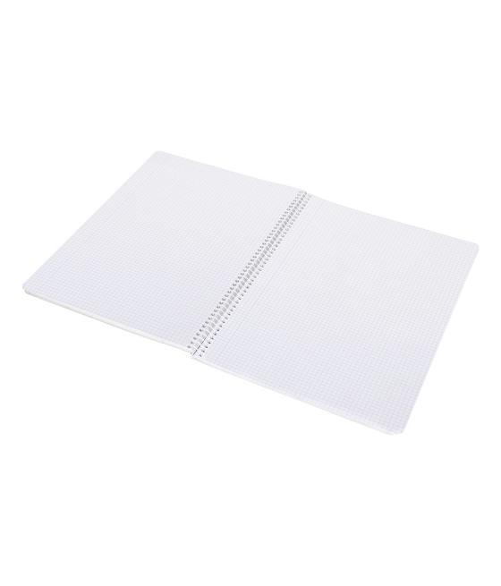 Cuaderno espiral liderpapel folio smart tapa blanda 80h 60gr cuadro 5 mm con margen colores surtidos