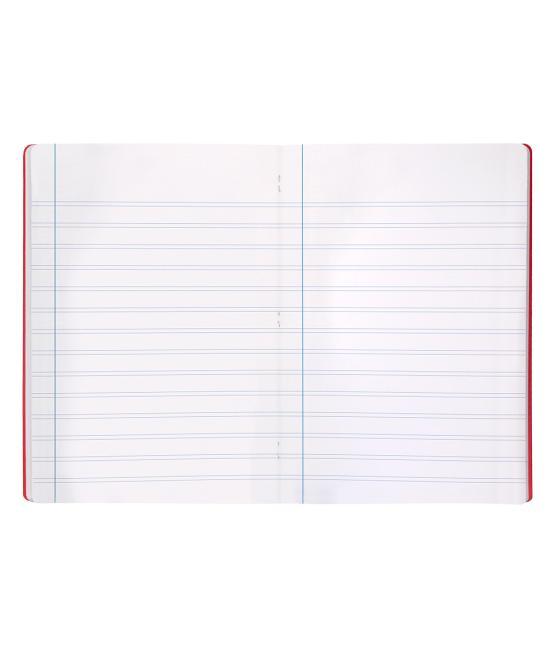 Libreta liderpapel 360 tapa de plástico a5 48 hojas 90g/m2 pauta 5 2,5mm con margen colores surtidos