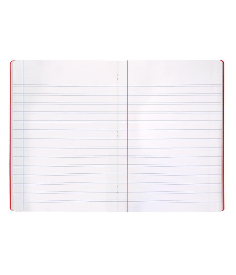 Libreta liderpapel 360 tapa de plástico a5 48 hojas 90g/m2 pauta 5 2,5mm con margen colores surtidos